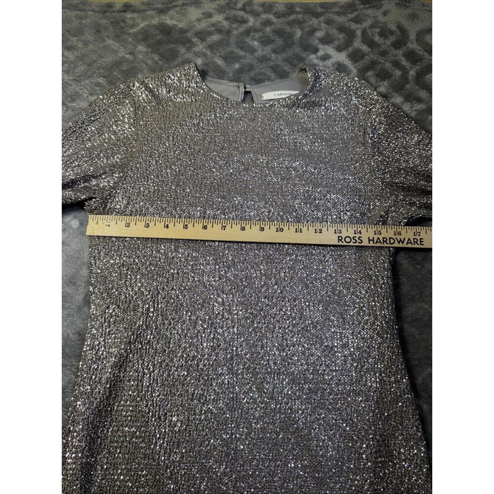 Caramela Sequin Cocktail Dress Silver, Fully Lined, Size M Never Worn ! - Picture 9 of 15